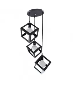 Pendul Fedra, 3*E27, Negru, Metal, 528/3R Pendul Fedra, 3*E27, Negru, Metal, 528/3R