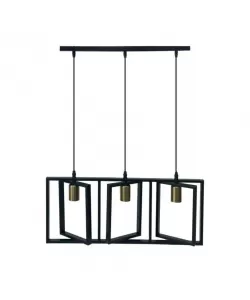 Pendul Finn 3x E27 Negru