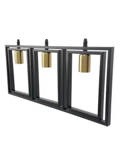 Pendul Finn 3x E27 Negru
