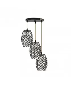 Pendul Ines, 3*E27, Maro, Metal, 2025/3