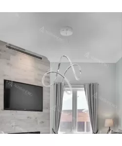 Pendul LED Dangelo, 50W, Cristal, Crom