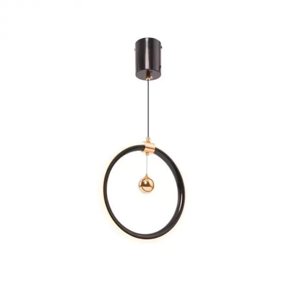 Pendul LED Hal , 24W, 2.4GHz, Dimabila, Metal, Negru si Auriu Pendul LED Hal , 24W, 2.4GHz, Dimabila, Metal, Negru si Auriu