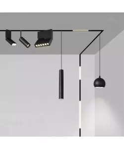 Pendul LED Magnetic, 7W, Lumina Neutra, Negru