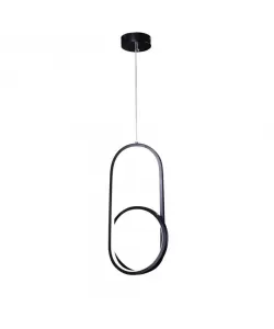 Pendul LED Suki, 58W, Acril, Negru