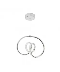 Pendul LED Zavier, 36W, Cristal, Metal