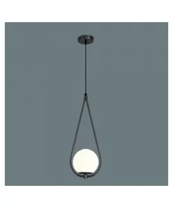 Pendul Major 1x E27 Alb Negru