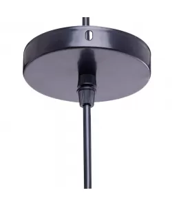 Pendul Milano, 1*E27, Negru, Metal si Sfoara