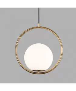 Pendul Miles 1x E27 Alb Auriu