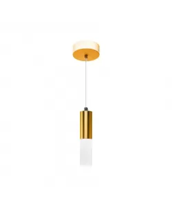 Pendul Neptunia, 6W, Lumina Rece/Calda/Neutra, Auriu, Metal si Sticla