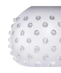 Pendul Nora, 3*E27, Alb, Metal si Cristal