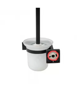 Perie de Toaleta Inox Alb Negru - RESIGILAT -