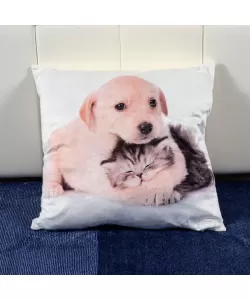 Pernita Decorativa Imbratisare, Alba Pernita Decorativa Imbratisare, Alba