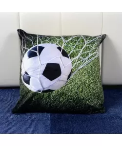 Pernita Decorativa Minge, Alb, Negru si Verde Pernita Decorativa Minge, Alb, Negru si Verde