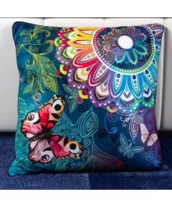 Pernita Decorativa cu Motive Florale, Multicolora Pernita Decorativa cu Motive Florale, Multicolora