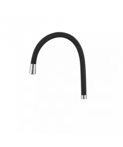 Pipa Flexibila, Silicon si Alama Sanitara, Negru, RS1S-KT/P6