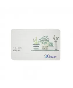 Placa de Baie din Diatomit, 60 cm, Antiderapant, Alb