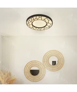 Plafoniera LED Alessya 48W Alb Negru Plafoniera LED Alessya 48W Alb Negru