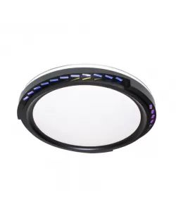Plafoniera LED Fedora 96W, Plastic, Alb si Negru Plafoniera LED Fedora 96W, Plastic, Alb si Negru
