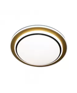Plafoniera LED Galina 96W, Plastic, Alb, Negru si Auriu Plafoniera LED Galina 96W, Plastic, Alb, Negru si Auriu