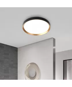 Plafoniera LED Mohamad 48W Auriu Negru Plafoniera LED Mohamad 48W Auriu Negru