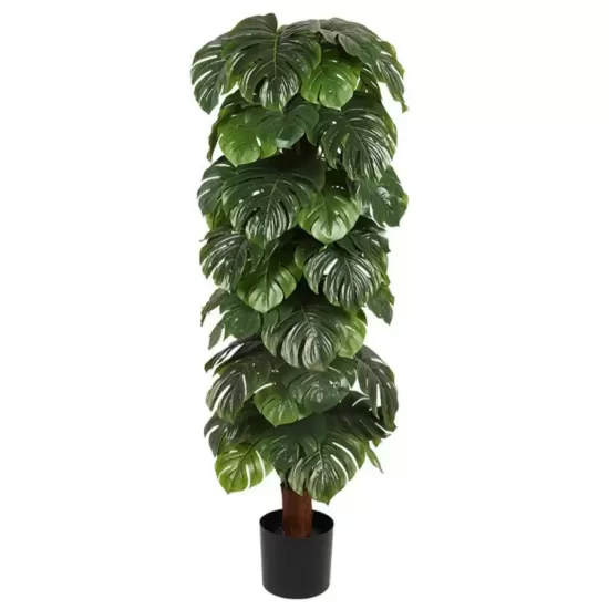 Planta Artificiala Monstera deliciosa, fara Ghiveci, 140cm Verde Planta Artificiala Monstera deliciosa, fara Ghiveci, 140cm Verde