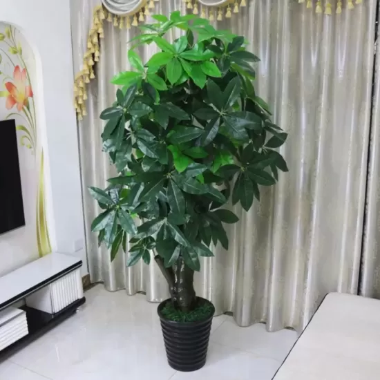 Planta Artificiala Arborele Norocos (Pachira Aquatica), fara Ghiveci, 150cm Verde Planta Artificiala Arborele Norocos (Pachira Aquatica), fara Ghiveci, 150cm Verde