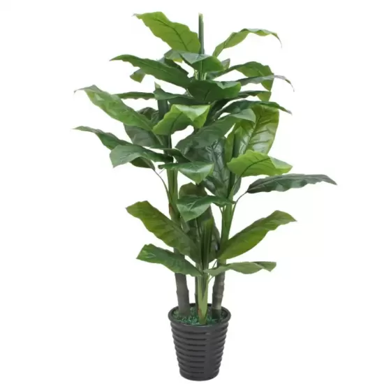 Planta Artificiala Banan japonez, 4 Crengi, fara Ghiveci 180cm Verde Planta Artificiala Banan japonez, 4 Crengi, fara Ghiveci 180cm Verde