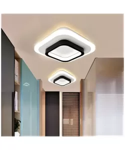 Lustra LED Khai 20W Alb Negru