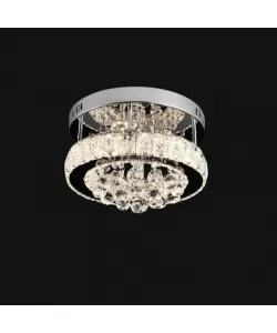 Lustra LED Abel, 22W, Lumina Rece/Calda/Neutra, Crom si Cristal Lustra LED Abel, 22W, Lumina Rece/Calda/Neutra, Crom si Cristal