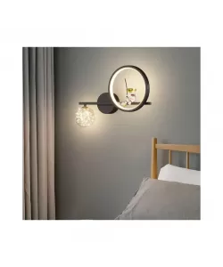 Aplica LED 6W Swarna Negru Aplica LED 6W Swarna Negru