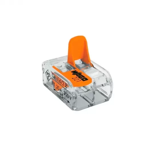 Set 2 cleme Slim WAGO 2 poli 2x4mmp 300V/20A Set 2 cleme Slim WAGO 2 poli 2x4mmp 300V/20A