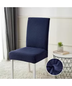 Set 6 Huse Scaun, Bumbac, Bleumarin, SC04 Set 6 Huse Scaun, Bumbac, Bleumarin, SC04