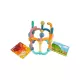 Set tip Puzzle cu Forme Geometrice cu Magneti, 68 Piese, Multicolor, Plastic si Magneti