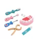 Set tip Ustensilele Micului Denstist, 20 Piese, Multicolor, Lemn si Plastic