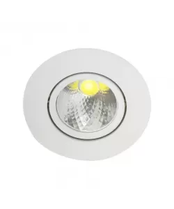 Spot LED Incastrabil, 3W, Metal, Alb Spot LED Incastrabil, 3W, Metal, Alb