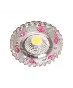 Spot LED Incastrabil, 3W, Rasina, Gri si Roz