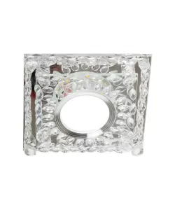 Spot LED Incastrabil, 7W, Sticla, Crom