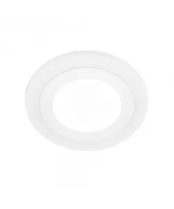 Spot LED Rotund, 9W, 3000K/6500K, Trei Functii, Incastrat, Alb