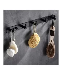 Suport Prosop si Accesorii Baie Negru GJ608