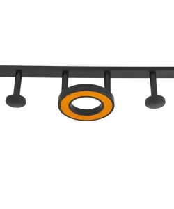 Suport Prosop si Accesorii Baie Negru Portocaliu GJ619