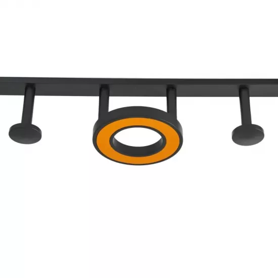 Suport Prosop si Accesorii Baie Negru Portocaliu GJ619