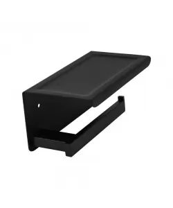 Suport Hartie Igienica cu Suport Telefon/Parfum Negru GJ610