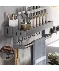 Suport Prosop 39cm Aluminiu Gri Inchis