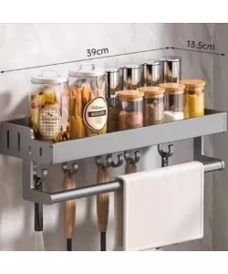 Suport Prosop 39cm Aluminiu Gri Inchis