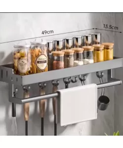 Suport Prosop 49cm Aluminiu Gri Inchis