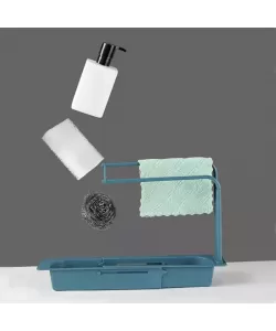 Suport Telescopic pentru Chiuveta, 50 cm, Plastic, Verde