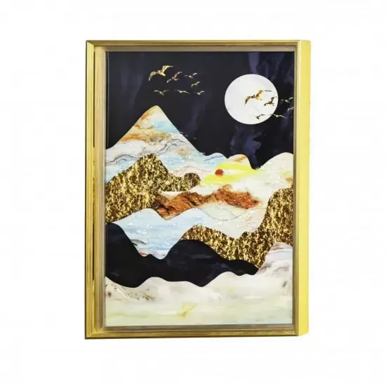 Tablou Peisaj Desert 61x41cm, Rama Aurie, TBL11/AU