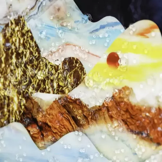 Tablou Peisaj Desert 61x41cm, Rama Aurie, TBL11/AU