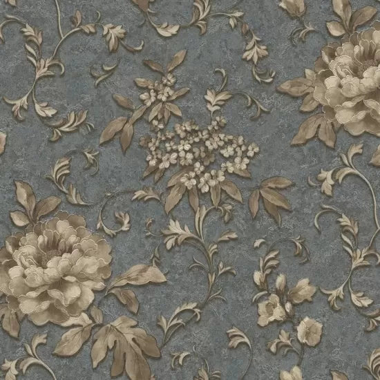 Tapet Vinil Lavabil Top, Albastru , Vinil pe Suport de Flizelin,1.06 m x 10,05m, 2/1276