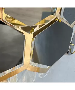 Aplica Cristal Raelynn 2x E14 Auriu